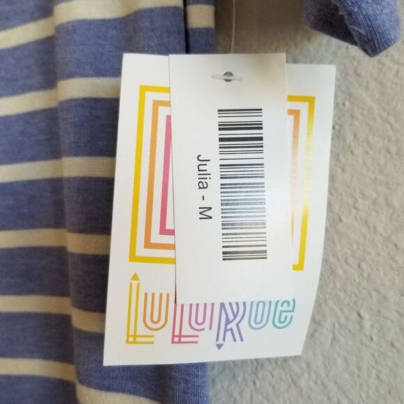 LuLaRoe Medium Julia Dress - Picture 2 of 6